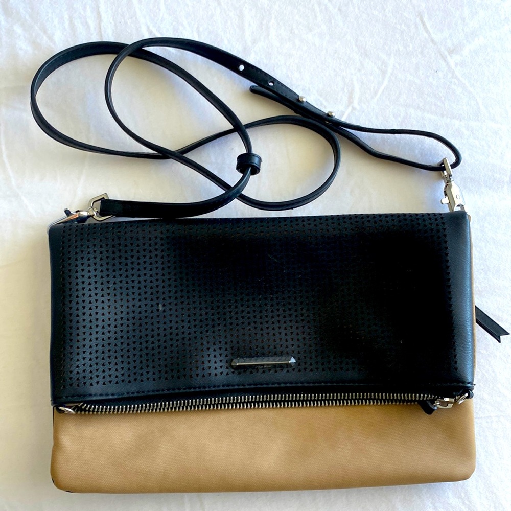 Stella & Dot crossbody - black and camel